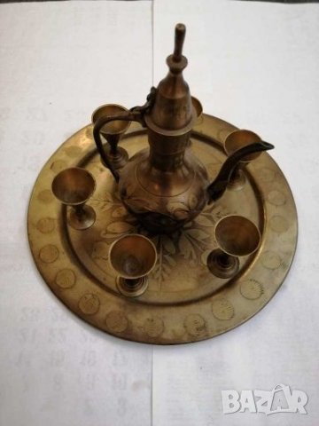 Месингов сервиз. , снимка 2 - Антикварни и старинни предмети - 27691647