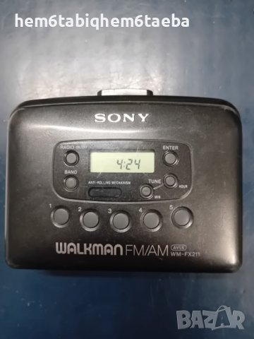 Уокмен WALKMAN Sony WM - FX 211 с вход за адаптер и с дигитален тунер