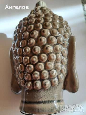 Буда от масивен порцелан с кракле ефект, снимка 3 - Други ценни предмети - 51691206