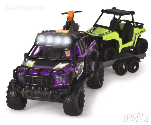 Dickie - Сет джип с АТВ и кросов мотор, 38 см 203837019, снимка 3 - Коли, камиони, мотори, писти - 43709844