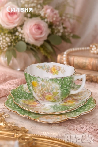 Антикварен троен сет , снимка 2 - Антикварни и старинни предмети - 53288328