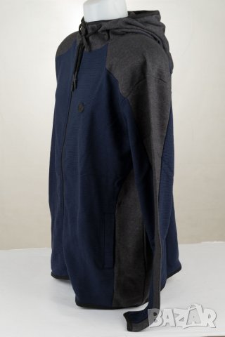 Мъжки суитчър в тъмносиньо и тъмносиво марка Kangol - XL, снимка 4 - Суичъри - 33472854