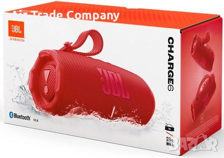 Преносима тонколона JBL Charge 6 Bluetooth Wireless Speaker, червена, снимка 10 - Bluetooth тонколони - 52519810