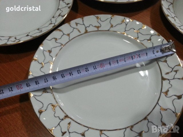 Стар български порцелан чинии , снимка 3 - Антикварни и старинни предмети - 43689663