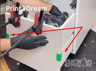 Дистанционери за монтаж и нивелиране на вратички на шкафчета – шаблони за прецизно позициониране, снимка 2 - Други инструменти - 53009900