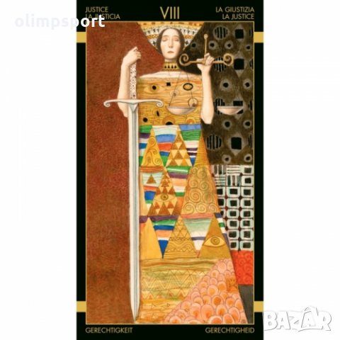 карти таро LOSCARABEO GOLDEN KLIMT  нови Изкуството на Густав Климт заема водеща позиция в началото , снимка 4 - Карти за игра - 32666298