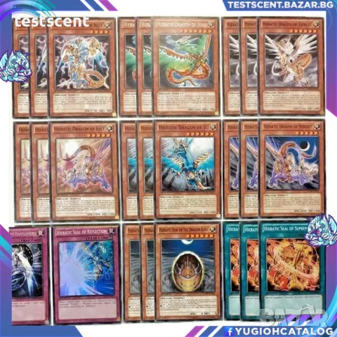 Hieratic Ready to Play YuGiOh Yu-Gi-Oh! deck готово за игра тесте, снимка 1 - Карти за игра - 40160577