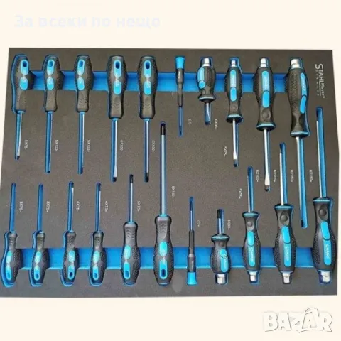 Шкаф с инструменти StahlMayer със 7 чекмеджета – 5 пълни, снимка 2 - Други инструменти - 50322725