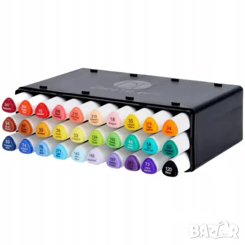 DecoTime акварелни маркери 30 бр. тесен и дебел връх 247-120