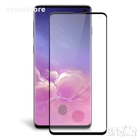 Стъклен протектор за Samsung Galaxy S10 G973F FullGlue Black лепило по цялата повърност Черен FullFa, снимка 2 - Фолия, протектори - 28250118