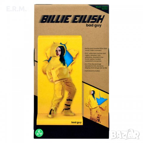 Кукла Billie Eilish, Bad Guy video, 26 см Playmates Били Айлиш, снимка 14 - Колекции - 39578524