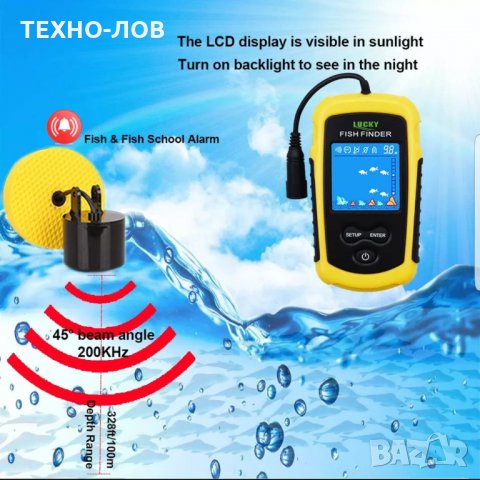 СОНАР ЗА РИБОЛОВ LUCKY С ЖИЧЕН СЕНЗОР !  
