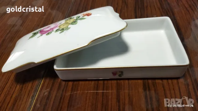 Стар порцелан кутия за бижута , снимка 2 - Антикварни и старинни предмети - 50147738
