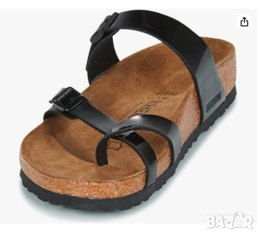  чехли / сандали Birkenstock Mayari от естествена кожа, черни, снимка 3 - Чехли - 50749637