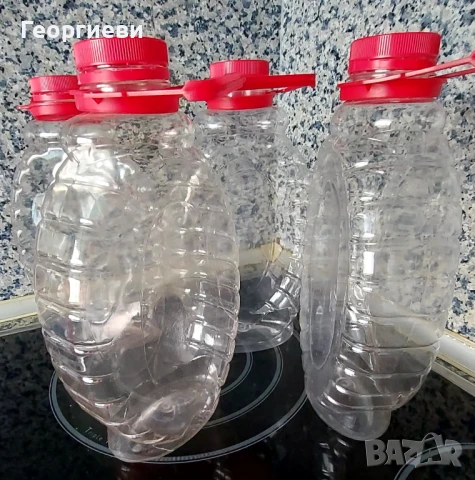 Шишета пластмасови 4 броя за 10 лева, снимка 4 - Буркани, бутилки и капачки - 50945621