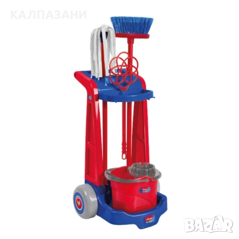 Vileda Количка за почистване с кофа, парцал и метла 01200