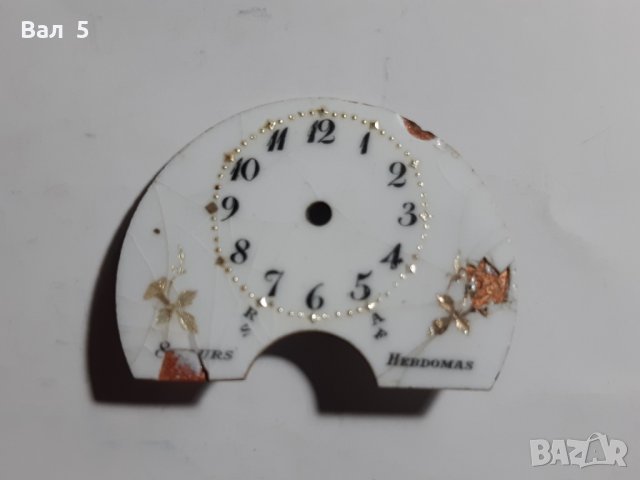 Циферблат от джобен часовник HEBDOMAS-ХЕБДОМАС - порцелан, снимка 2 - Антикварни и старинни предмети - 32331088