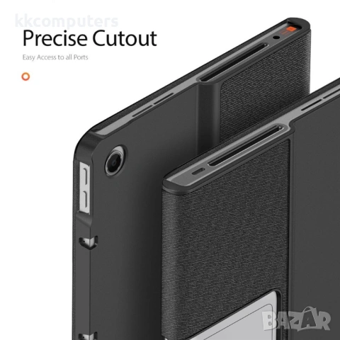 DUX DUCIS Кожен Калъф със Стойка за Lenovo Tab Plus + Протектор, Удароустойчив, Авто събуждане/заспи, снимка 3 - Калъфи, кейсове - 53008826