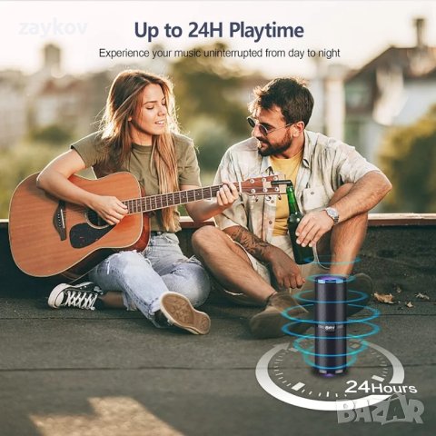 преносим Bluetooth високоговорител, безжичен Bluetooth 5.0 високоговорител, снимка 6 - Bluetooth тонколони - 44116192