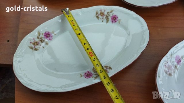 Стар български порцелан чинии, снимка 3 - Антикварни и старинни предмети - 33051761