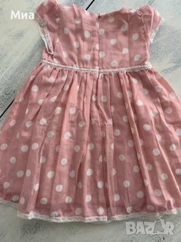 Розова рокличка на бели точки Mayoral, снимка 6 - Детски рокли и поли - 50578182
