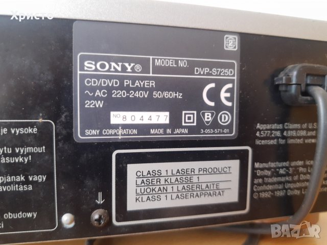 Sony dvp-s725d dvd cd, снимка 5 - Аудиосистеми - 32410778