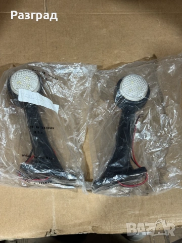  LED рогчета ,троини светлини 12-24V   2бр., снимка 2 - Части - 53054532