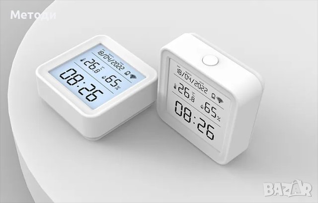 WIFI Интелигентен сензор температура и влажност Alexa Google Assistant, снимка 1 - Друга електроника - 43766158