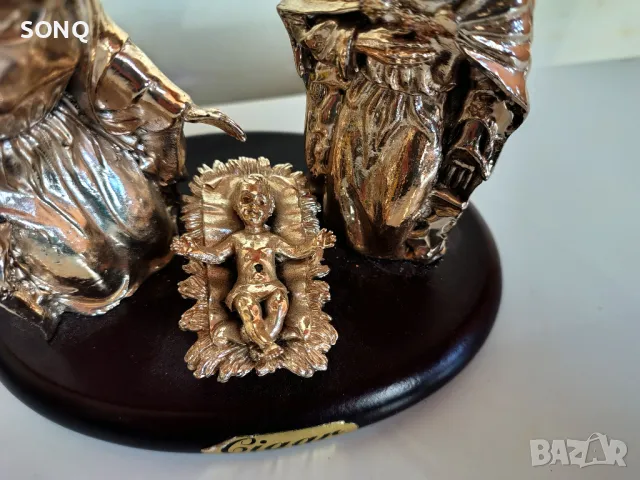 Уникално Красива Посребрена Фигура-Рождество Христово, снимка 5 - Антикварни и старинни предмети - 49601107