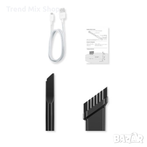 ПРОМОЦИЯ - Компактна безжична прахосмукачка за дома и автомобила 2000mAh, снимка 11 - Аксесоари и консумативи - 51473823