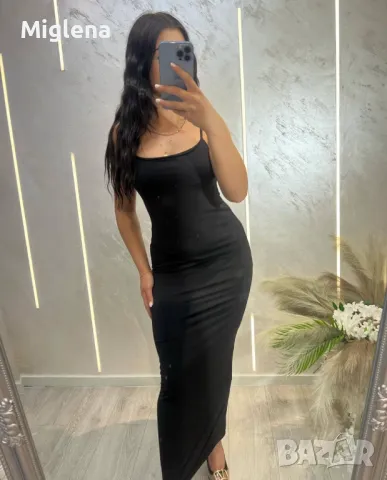 Дълга рокля с цепка , снимка 6 - Рокли - 50416673