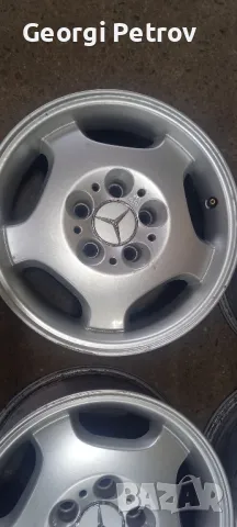 джанти мерцедес 15с 7j,,eт35 ретро на оригинална боя прави без заварки, снимка 2 - Гуми и джанти - 50436375