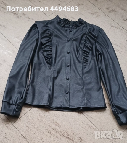 Дамска кожена риза