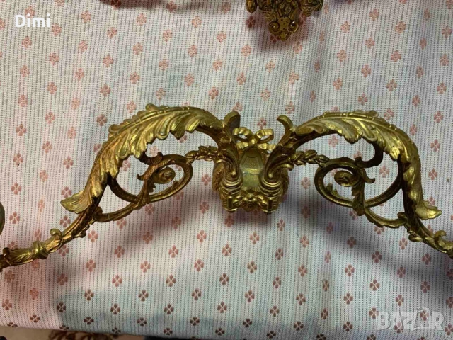 Свещници за пиано - уникално красиви позлатени Франция ок. 1850, снимка 4 - Антикварни и старинни предмети - 52367218