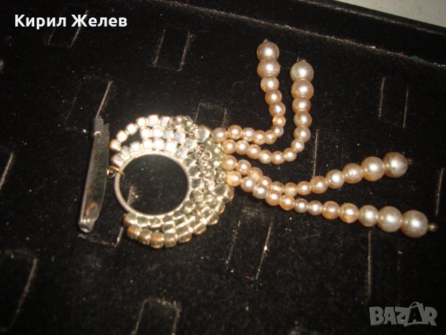 ПРЕКРАСНА ПЕРЛЕНА БРОШКА с ЦИРКОНИ ПАРИЖ 20837, снимка 7 - Други - 32241217