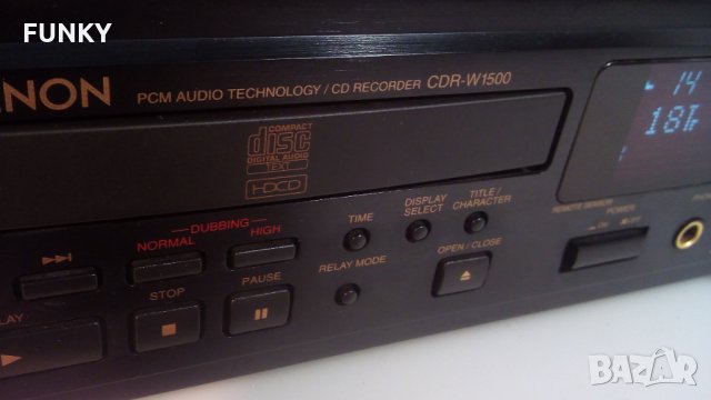 Denon CDR-W1500 CD + CD-R/CD-RW Recorder, снимка 5 - Ресийвъри, усилватели, смесителни пултове - 35203150