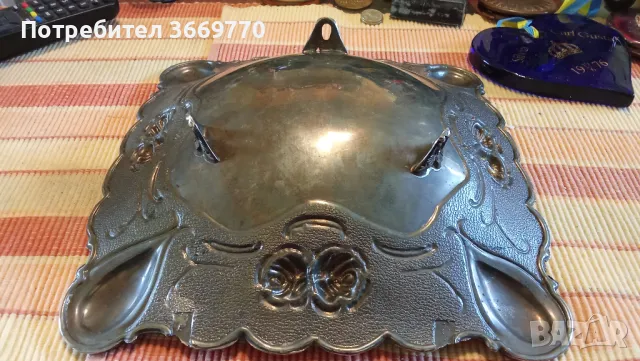 Стара посребрена фруктиера голяма , снимка 3 - Антикварни и старинни предмети - 48783147