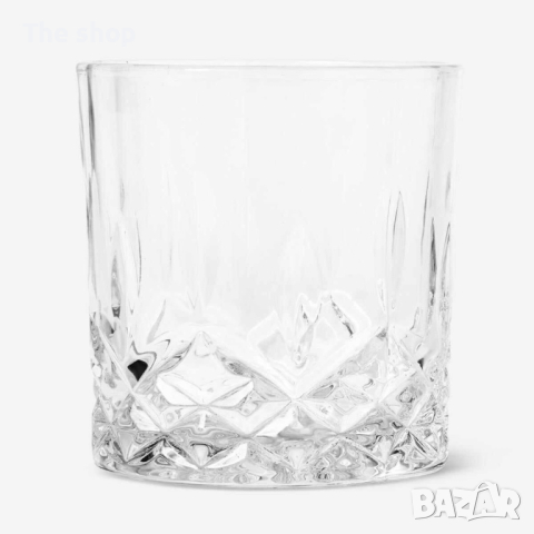 Комплект от деликатно стъкло, 6 чаши и купа за лед с удобни щипки (001), снимка 7 - Сервизи - 44875835