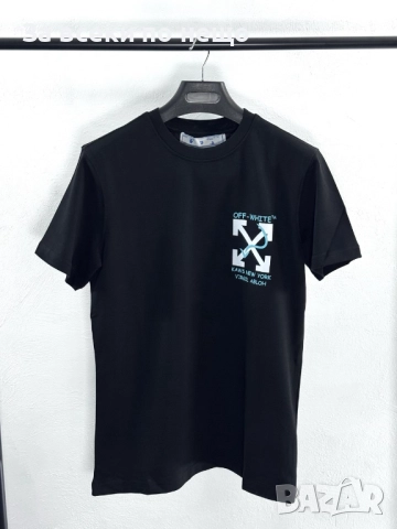 Off White Мъжка Чертна Тениска Със Щампа Отпред И Отзад👕Мъжка Блуза С Къс Ръкав Код V.B.28