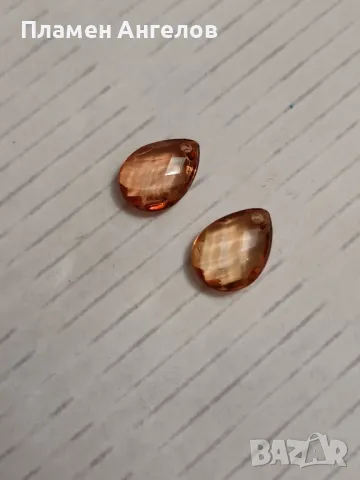 Имитация на камъчета с дупчици за обеци. , снимка 3 - Обеци - 49598899