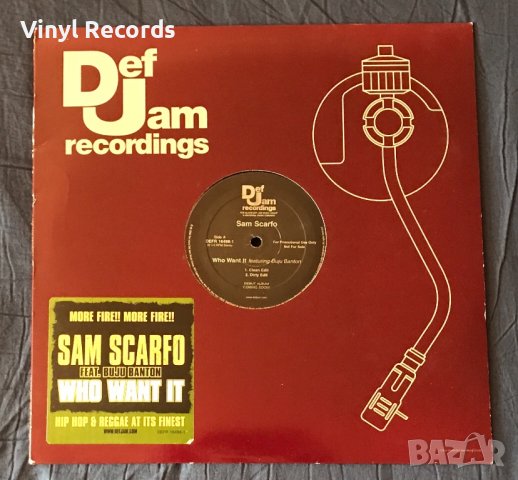 Sam Scarfo Feat. Buju Banton – Who Want It, Vinyl 12", 33 ⅓ RPM, Single, Promo