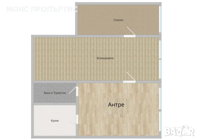 Двустаен апартамент с отделна кухня, до МОЛ - Велико Търново., снимка 10 - Апартаменти - 50377869