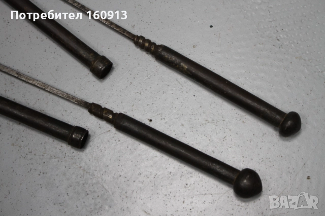 Ислямски Османски Индо-персийски Бойни Брадви с Шиш. Сет., снимка 10 - Антикварни и старинни предмети - 51443401