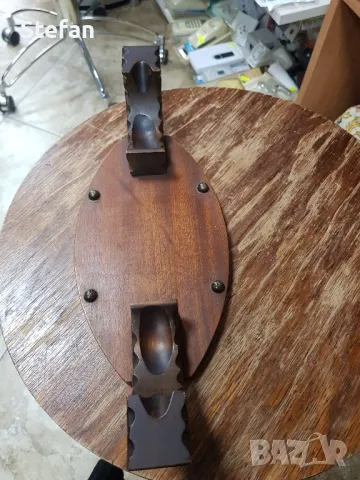 дървена стойка за вина и може да се използва за други бутилки, снимка 2 - Декорация за дома - 48378198