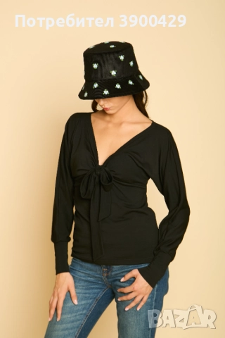 Дамска Блуза Paola - Черна
