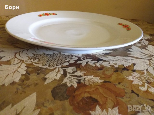 Български порцелан голямо плато, снимка 2 - Чинии - 33192987