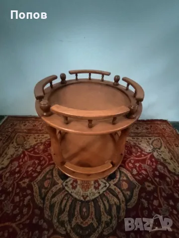 Масивна масичка на колелца, снимка 2 - Маси - 48169238