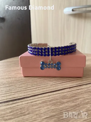 Каишка с кристали за кученце , снимка 2 - За кучета - 49234350