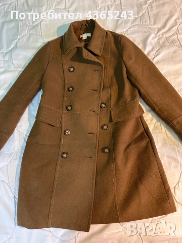 Дамско зимно кафяво официално палто размер 38/ М