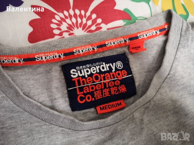 Superdry мъжка маркова тениска, М , сива, снимка 9 - Тениски - 36887460